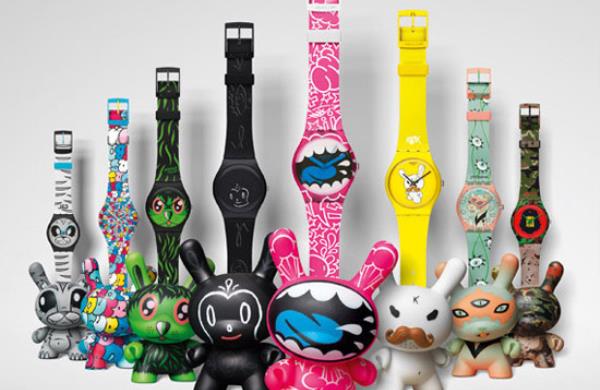 سری ساعت های کارتونی، کار مشترک Swatch و Kidrobot