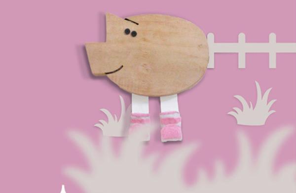 جالباسی های چوبی به شکل حیوانات دوست داشتنی برای کودکان